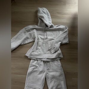 TNA sweatshirt Heather Gray size small sweatpants wide leg size 2 hoodie